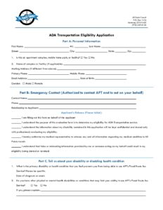 ADA Service Application | All Points Transit